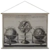 Clearance Chic Antique Leinwandbild zum Aufhängen mit Globus