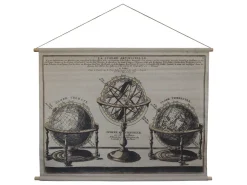 Clearance Chic Antique Leinwandbild zum Aufhängen mit Globus