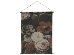 Sale Chic Antique Leinwandbild zum Aufhängen mit Blumenprint