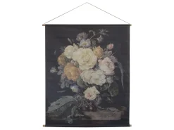 Online Chic Antique Leinwandbild mit Blumendruck