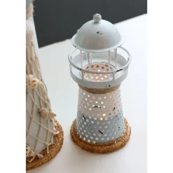 Online Chic Antique Leuchtturm mit LED