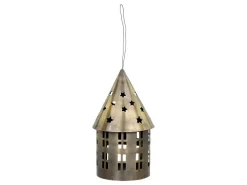 Hot Chic Antique Lichthaus aus Metall, rund