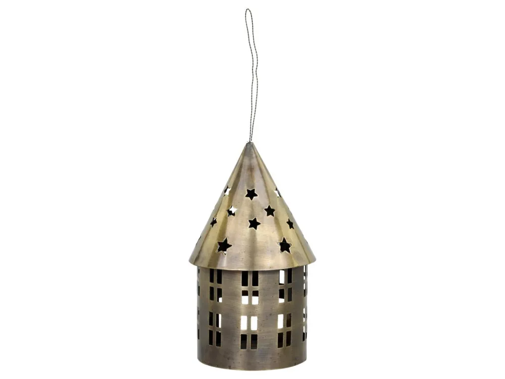 Hot Chic Antique Lichthaus aus Metall, rund