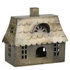 New Chic Antique Lichthaus Doppelhaus aus Metall