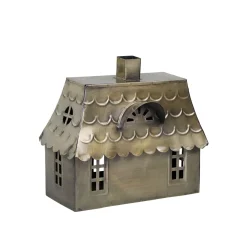 New Chic Antique Lichthaus Doppelhaus aus Metall