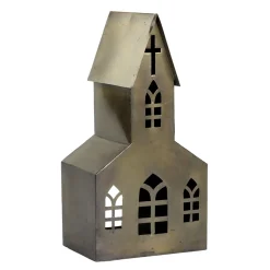 Discount Chic Antique Lichthaus Kirche aus Metall