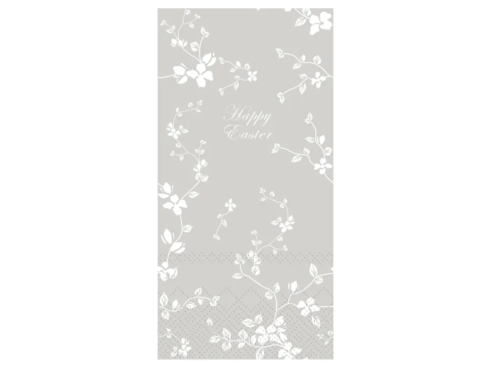 Online Chic Antique Längliche Serviette mit Blumen Happy Easter