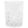 Sale Chic Antique Lorient Glas mit Diamantenschliff