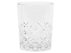 Sale Chic Antique Lorient Glas mit Diamantenschliff