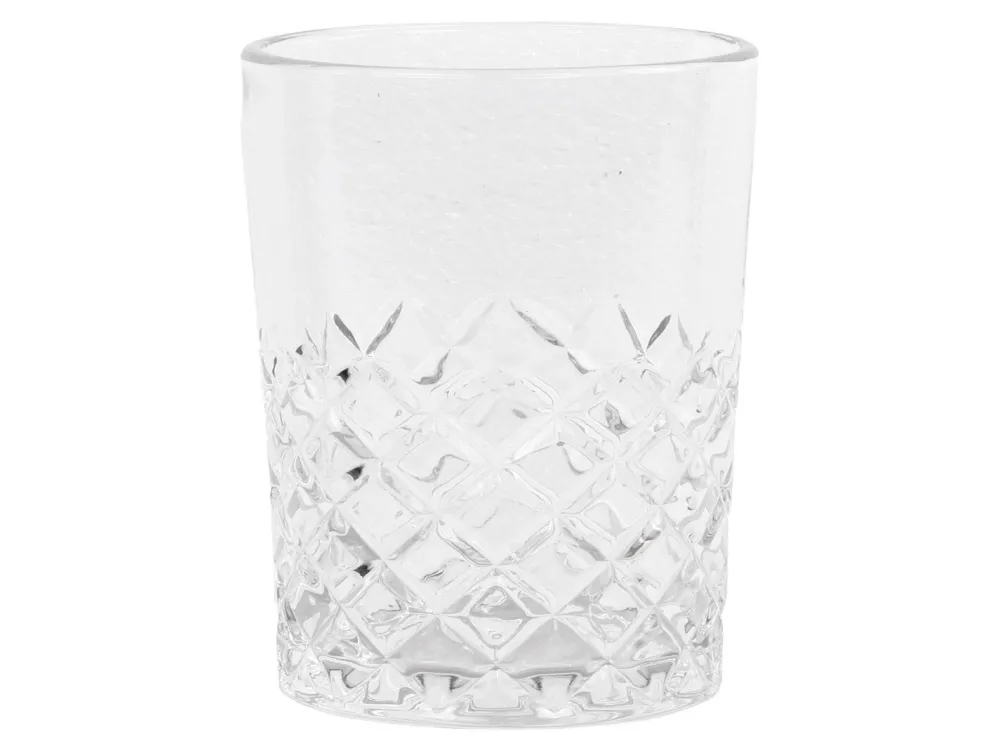 Sale Chic Antique Lorient Glas mit Diamantenschliff