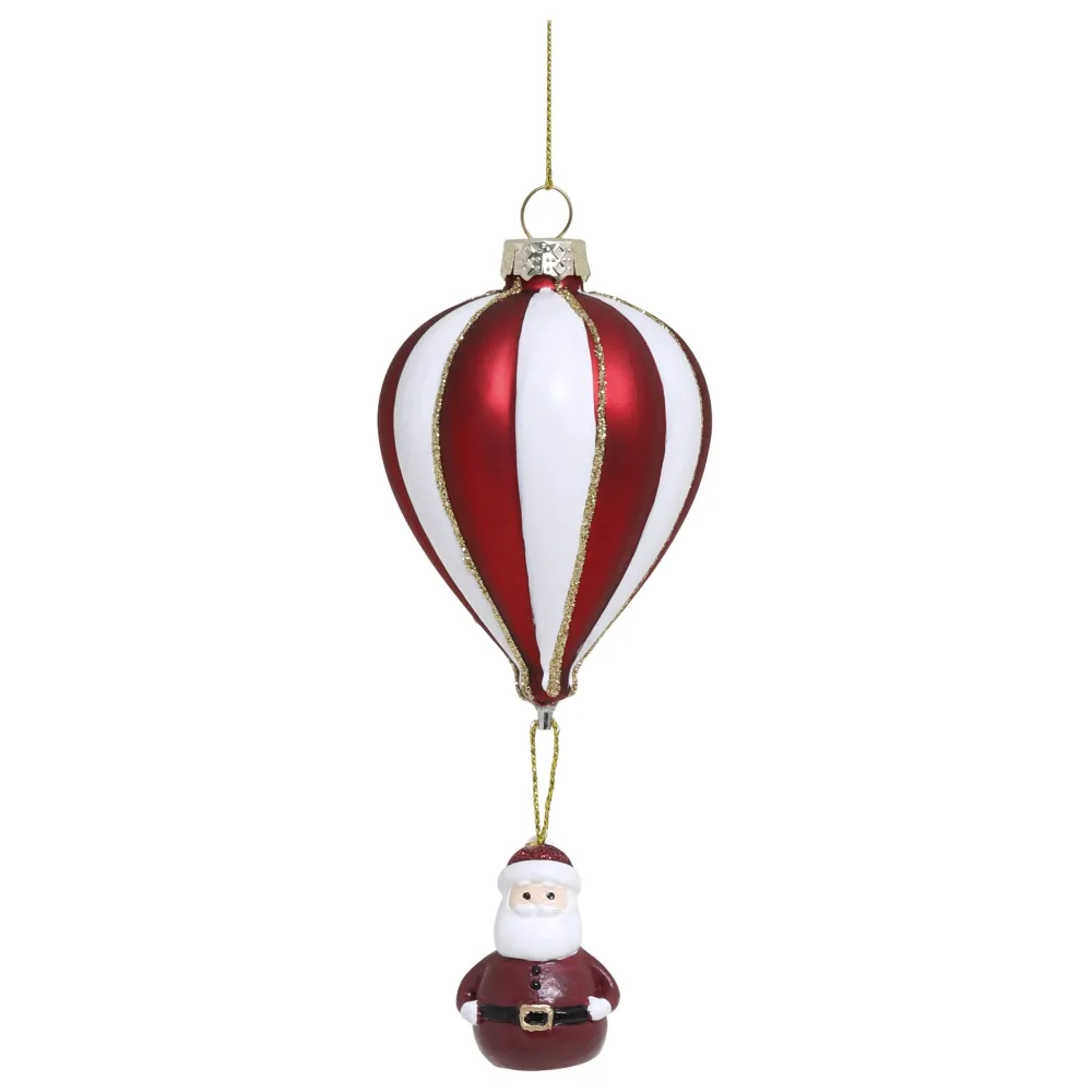 Hot Chic Antique Luftballon mit Weihnachtsmann zum Aufhängen