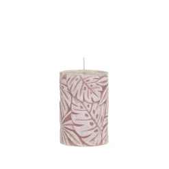 Online Chic Antique Macon Stumpenkerze mit Blattmuster