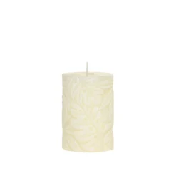 Online Chic Antique Macon Stumpenkerze mit Blattmuster