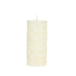 Online Chic Antique Macon Stumpenkerze mit Blattmuster