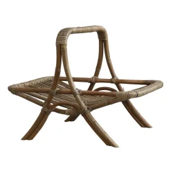 Outlet Chic Antique Magazinhalter Rattan