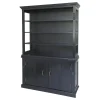 Outlet Chic Antique Marseille Vitrinenschrank mit 2 Türen, 4 Ablagen