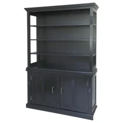 Outlet Chic Antique Marseille Vitrinenschrank mit 2 Türen, 4 Ablagen