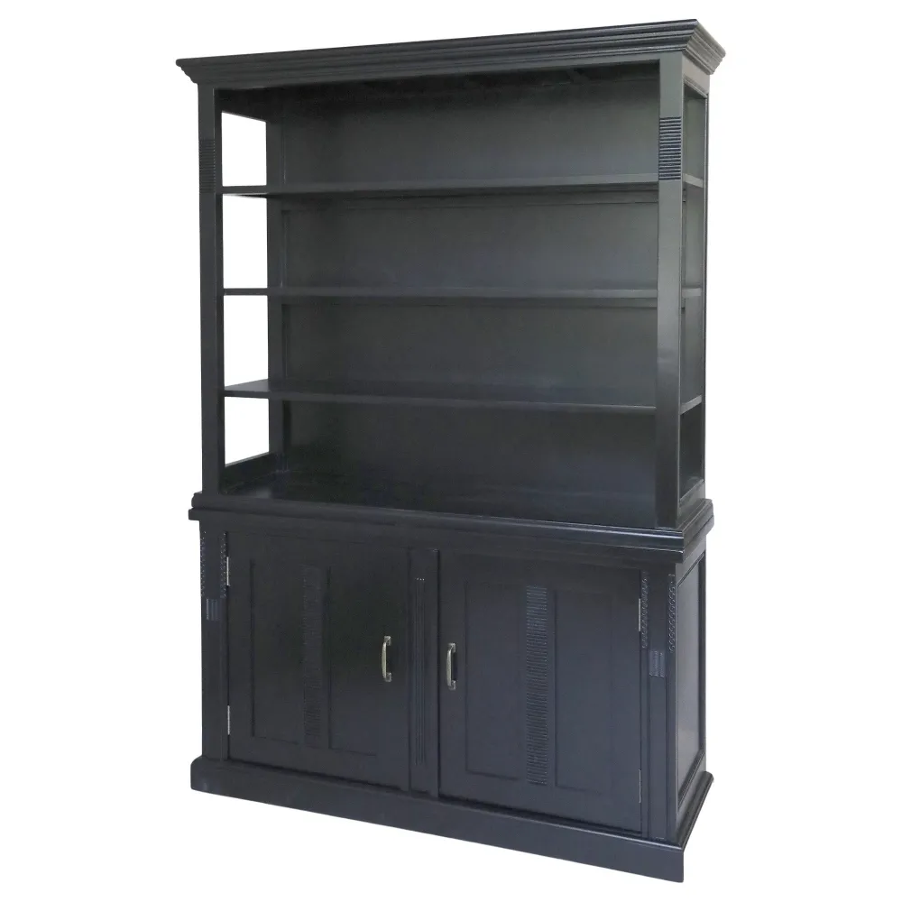 Outlet Chic Antique Marseille Vitrinenschrank mit 2 Türen, 4 Ablagen