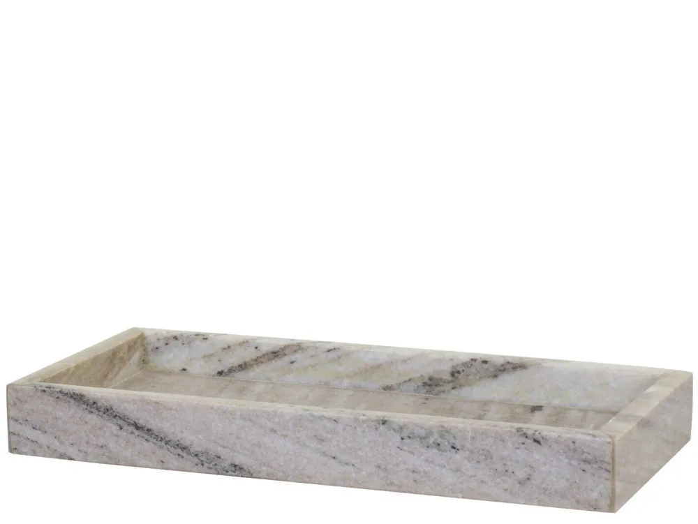 Hot Chic Antique Morlaix Tablett aus Marmor rechteckig