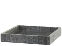 Online Chic Antique Morlaix Tablett aus Marmor quadratisch