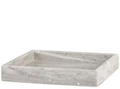 Online Chic Antique Morlaix Tablett aus Marmor quadratisch