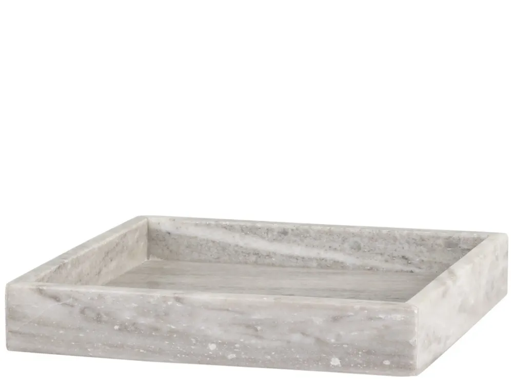 Online Chic Antique Morlaix Tablett aus Marmor quadratisch