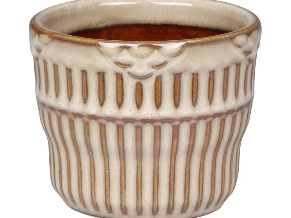 New Chic Antique Nimes Übertopf mit Rillen
