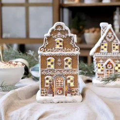 Best Chic Antique Noël Lebkuchenhaus Lichthaus mit LED