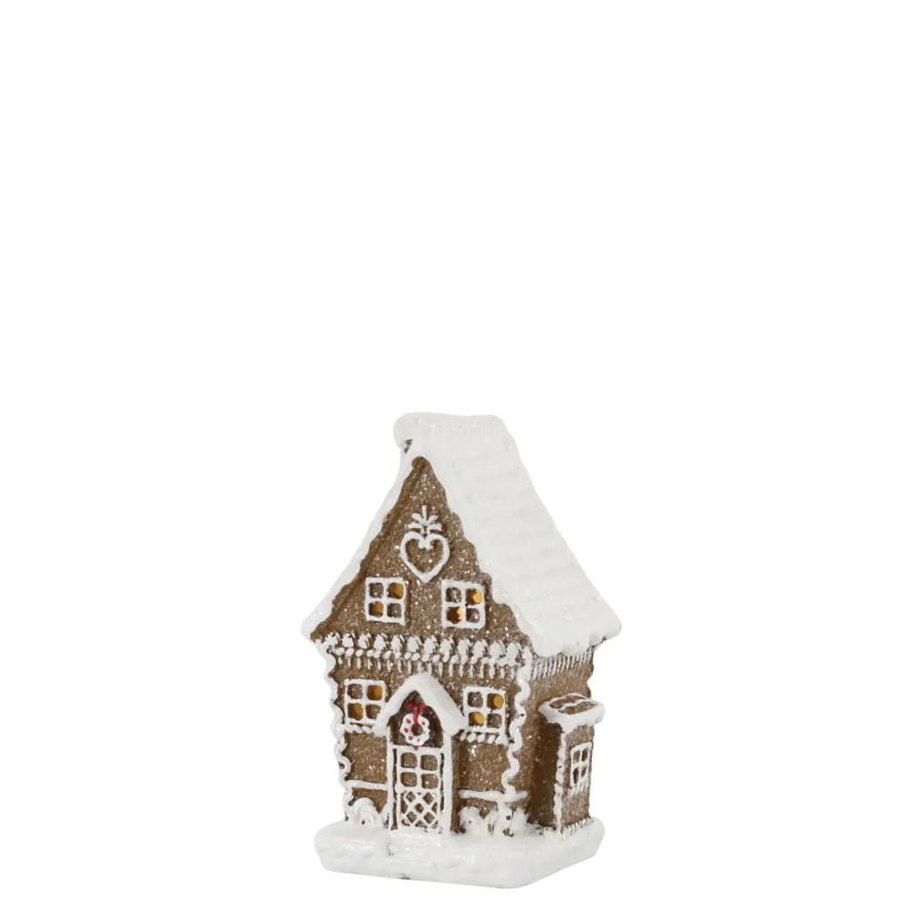 Outlet Chic Antique Noël Lebkuchenhaus mit LED