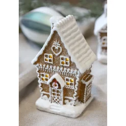 Outlet Chic Antique Noël Lebkuchenhaus mit LED