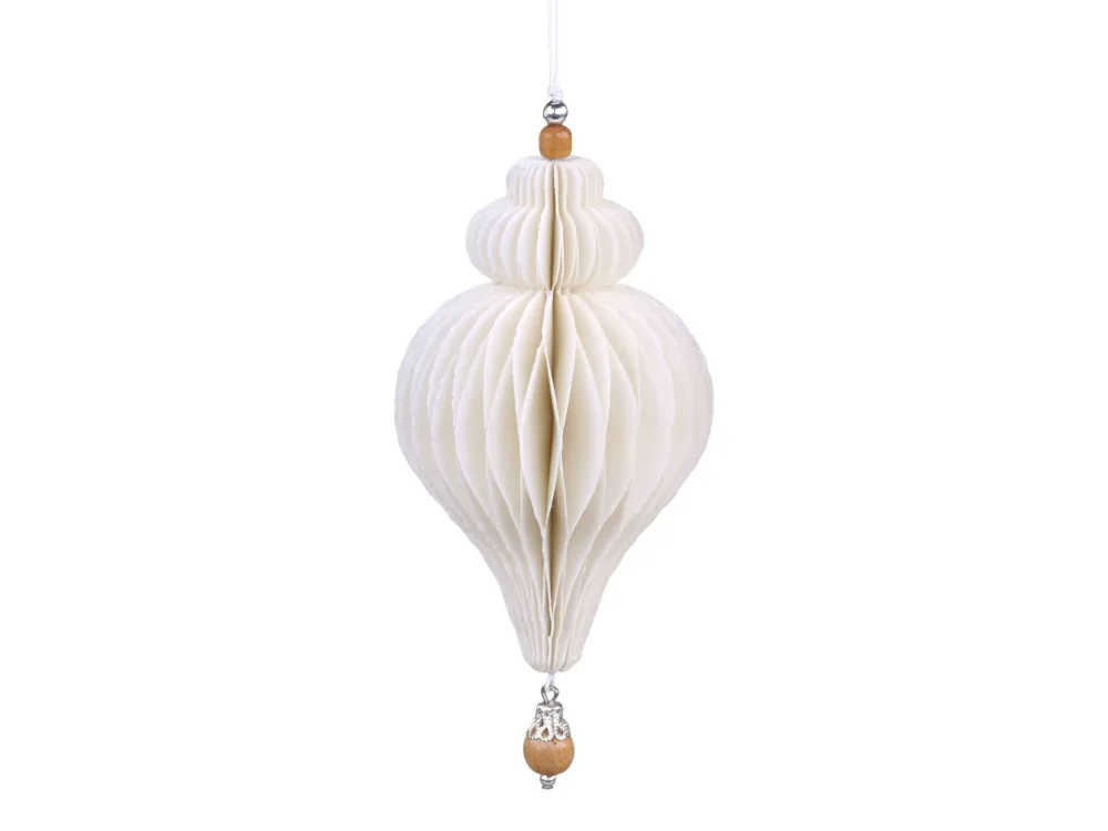 Hot Chic Antique Ornament aus Papier mit Holzperle