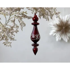 Clearance Chic Antique Ornament aus Glas mit Glitzer
