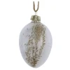 Chic Antique Osterei aus Glas mit Blumen