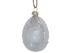 Best Chic Antique Osterei mit Muster aus Glas