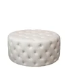 Online Chic Antique Pouf Malo aus Leinen