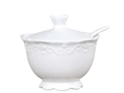Discount Chic Antique Provence Zuckerdose mit Löffel