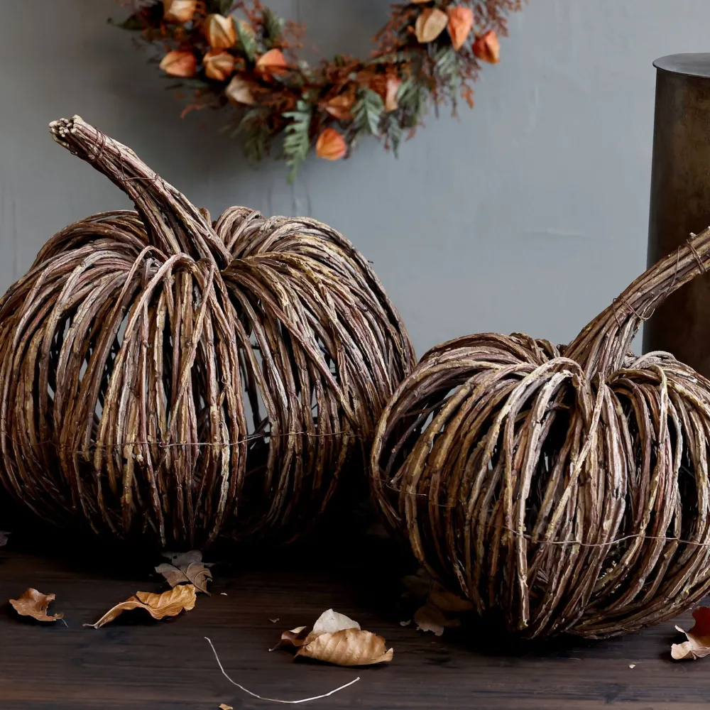 New Chic Antique Rattan Kürbis
