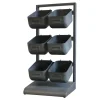 Best Chic Antique Regal mit 6 abnehmbare Boxen