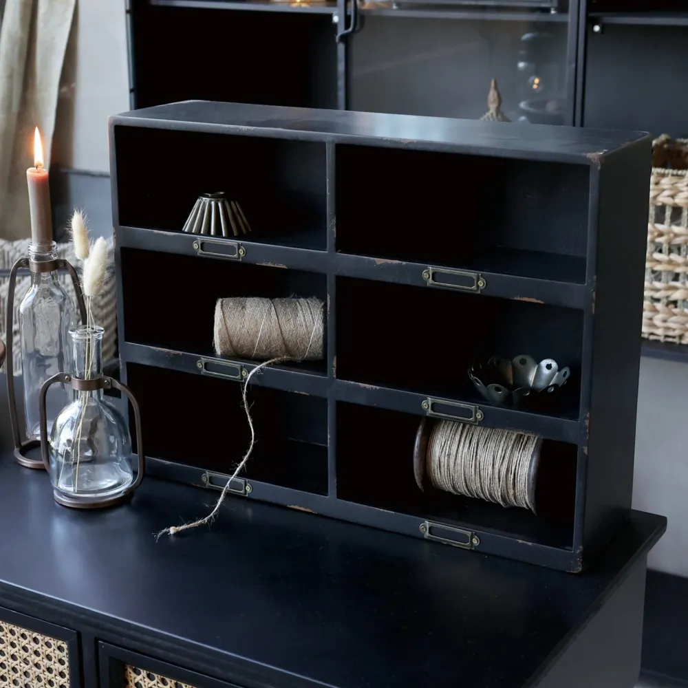 Chic Antique Regal mit 6 Fächern