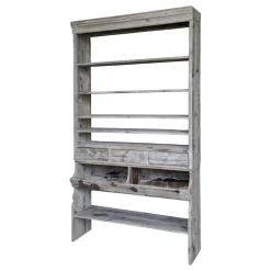 Clearance Chic Antique Regal mit Ablageböden und Schubladen