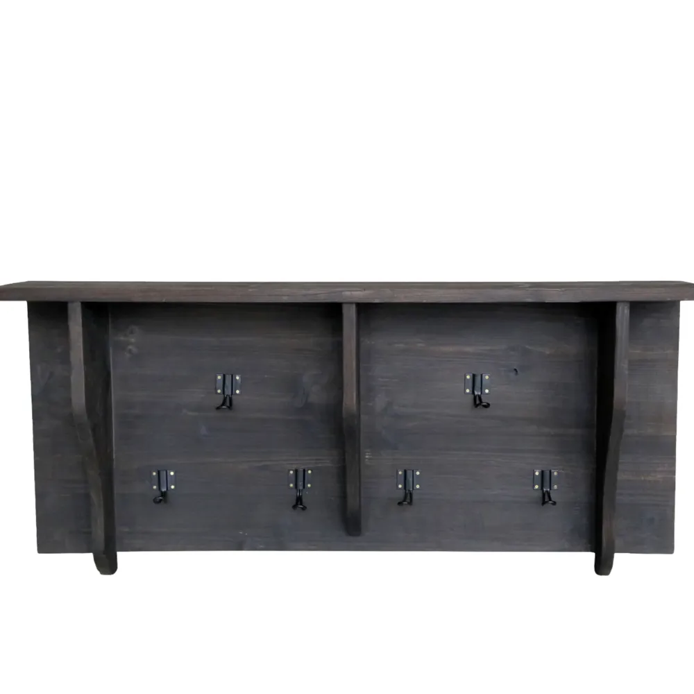 Best Chic Antique Regalbrett mit 6 Haken