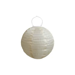 Chic Antique Reispapier Lampe mit Solarzellen