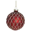 Clearance Chic Antique Rote Weihnachtskugel aus Glas
