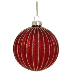 Clearance Chic Antique Rote Weihnachtskugel aus Glas