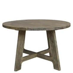 Sale Chic Antique Runder Esstisch aus Recyclingholz
