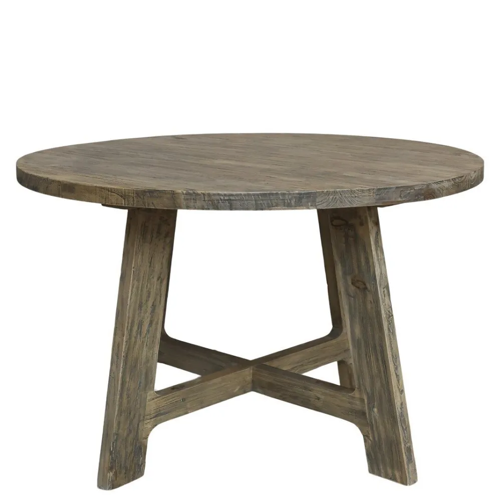 Sale Chic Antique Runder Esstisch aus Recyclingholz
