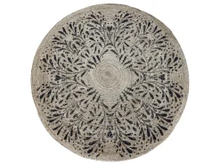 Clearance Chic Antique Runder Teppich aus Jute mit Muster