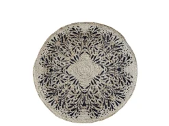 Clearance Chic Antique Runder Teppich aus Jute mit Muster