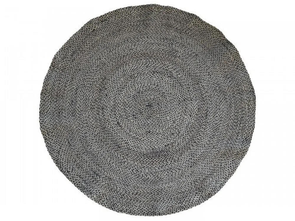 Best Chic Antique Runder Teppich mit Muster