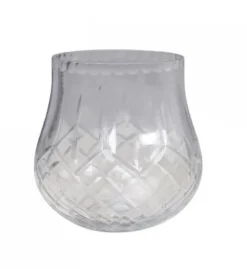 Clearance Chic Antique Rundlicher Teelichthalter mit Schliff